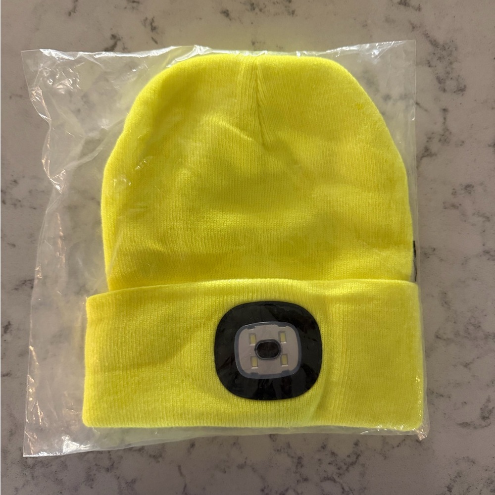 NWT Beanie with Head Light